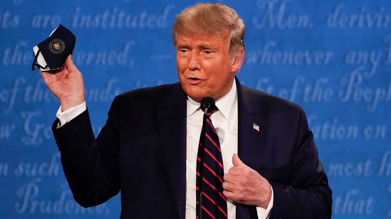 People are pointing out every time Trump mocked others for wearing masks