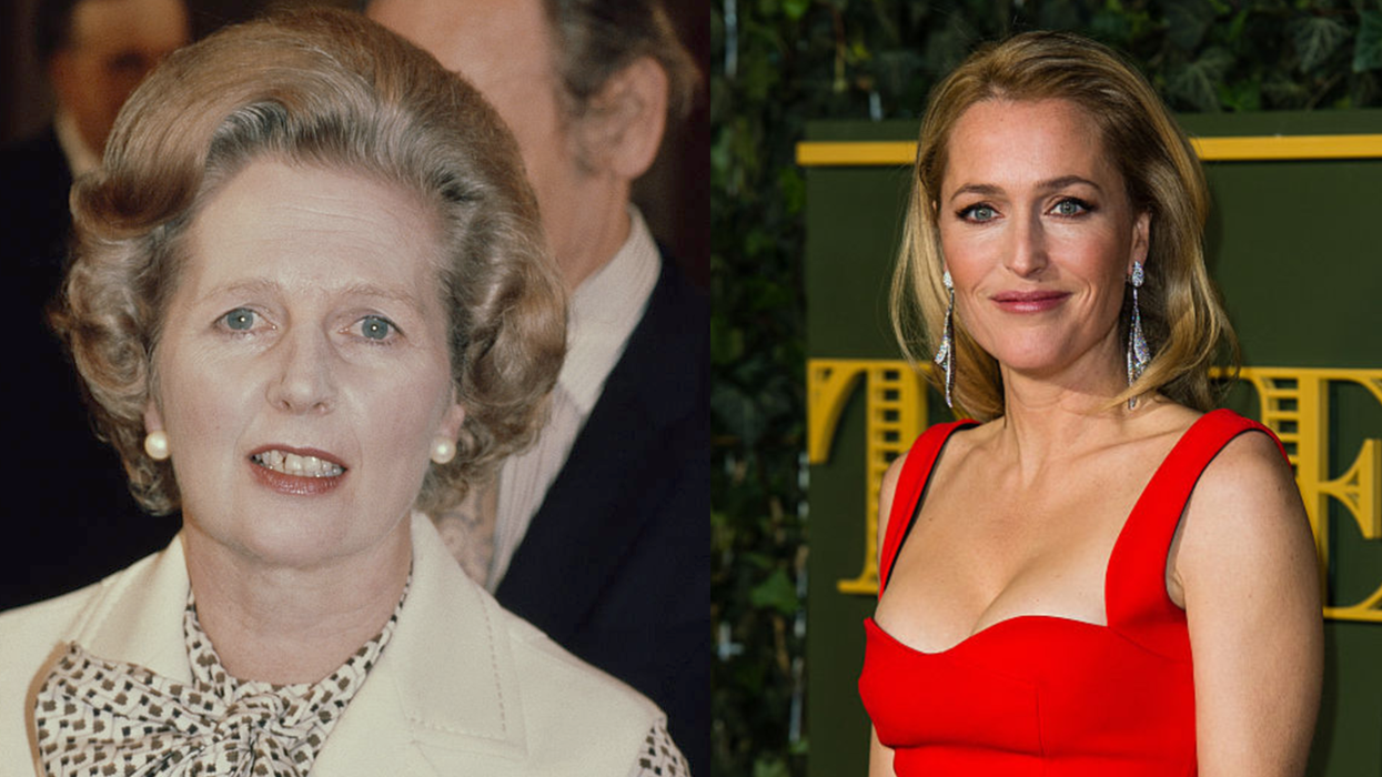 The first official pictures of Gillian Anderson as Margaret Thatcher have fans feeling very conflicted