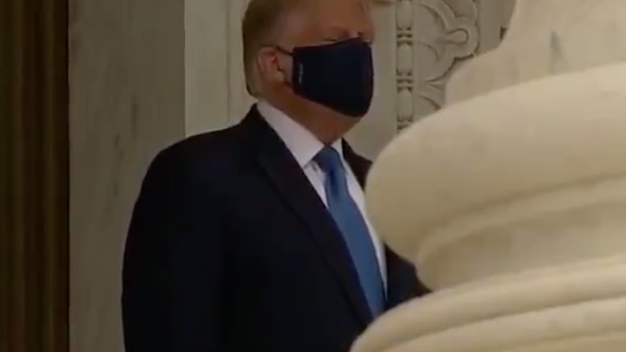 Trump claims he didn't hear humiliating chorus of boos and ‘vote him out!’ chants at Supreme Court