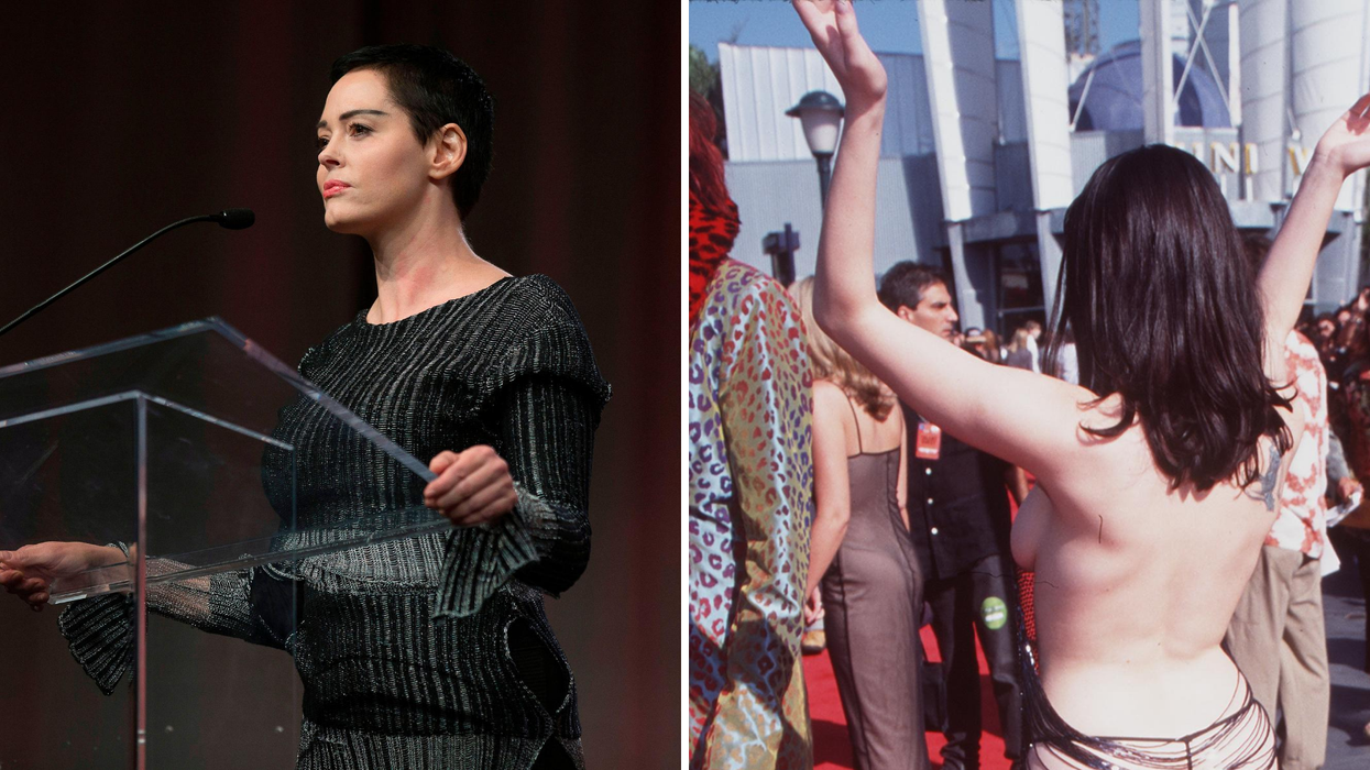 Rose McGowan speaks out about being slut-shamed for years after iconic VMAs dress