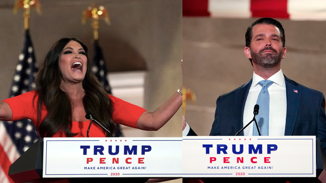 Trump Jr and Kimberly Guilfoyle ridiculed after delivering 'bizarre' RNC speeches