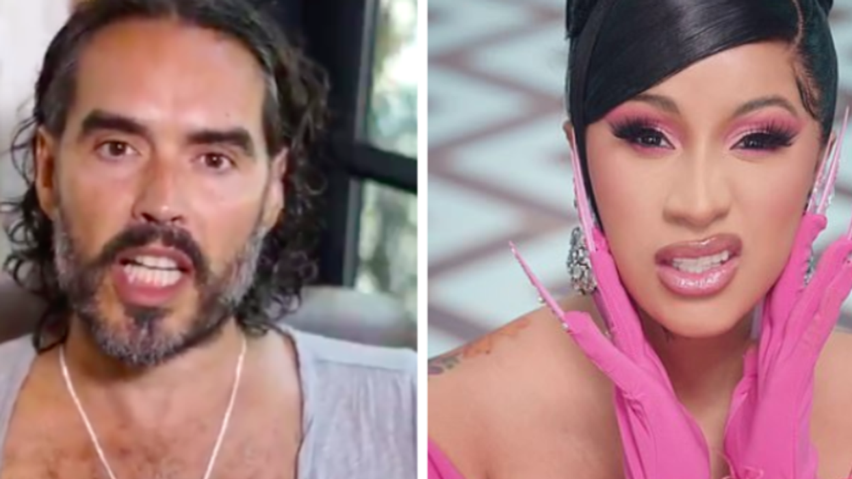 Russell Brand mocked for bizarre video comparing Cardi B to Margaret Thatcher