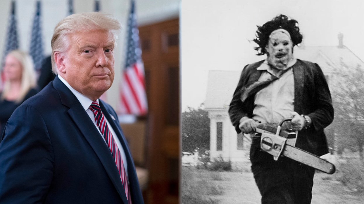 Trump used sound effects from The Texas Chainsaw Massacre for his latest campaign ad