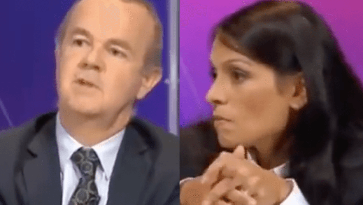 Resurfaced video shows Ian Hislop completely shredding Priti Patel's argument for the death penalty