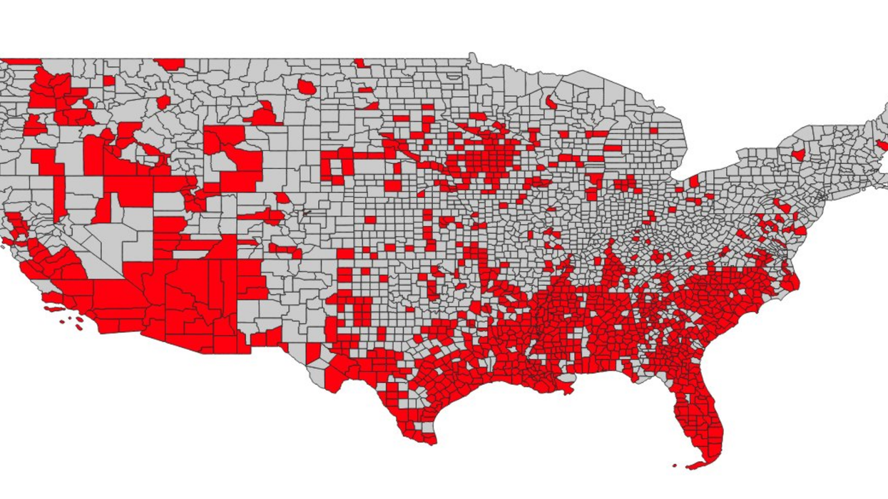 Map shows how badly Trump is handling the second coronavirus wave compared to other countries