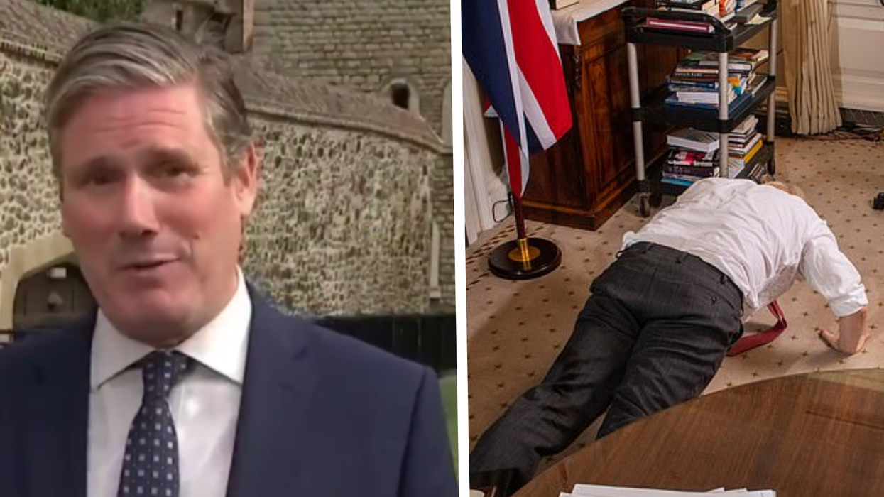 Keir Starmer just challenged Boris Johnson to 'first to 50' press ups at PMQs