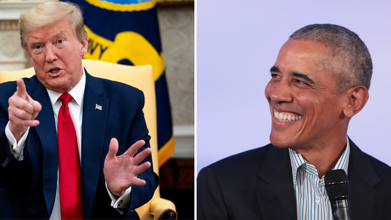 Trump is furious that people are ridiculing his walk, but he did the same to Obama