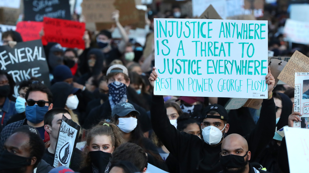 This man lost his eye after being struck by police tear gas canister while protesting in Indiana