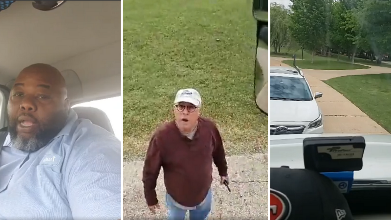 Video shows black delivery driver penned in and aggressively questioned by white residents in gated community