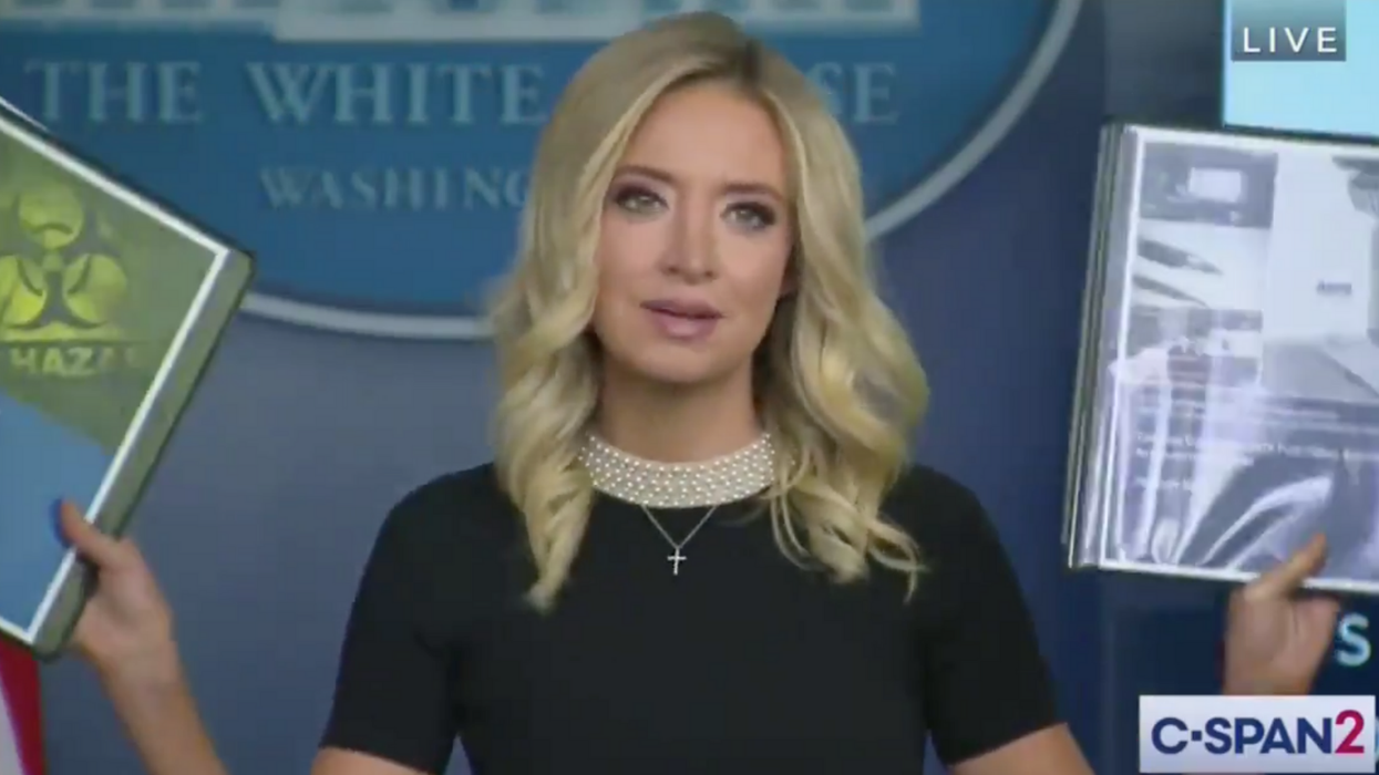 Kaleigh McEnany implies Trump's pandemic response plan is better than Obama's because it's in 'robust' binders