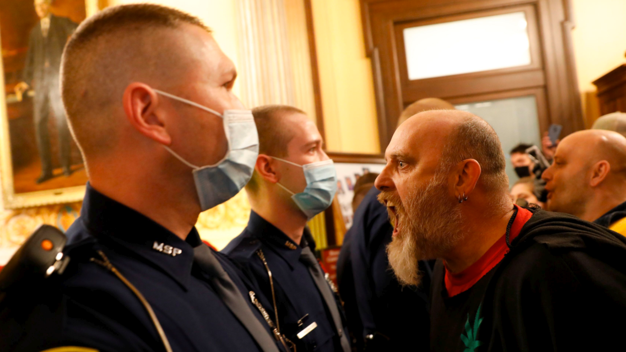 Aggressive, armed protesters stormed a state building last night and the police did nothing – imagine if black people had done the same