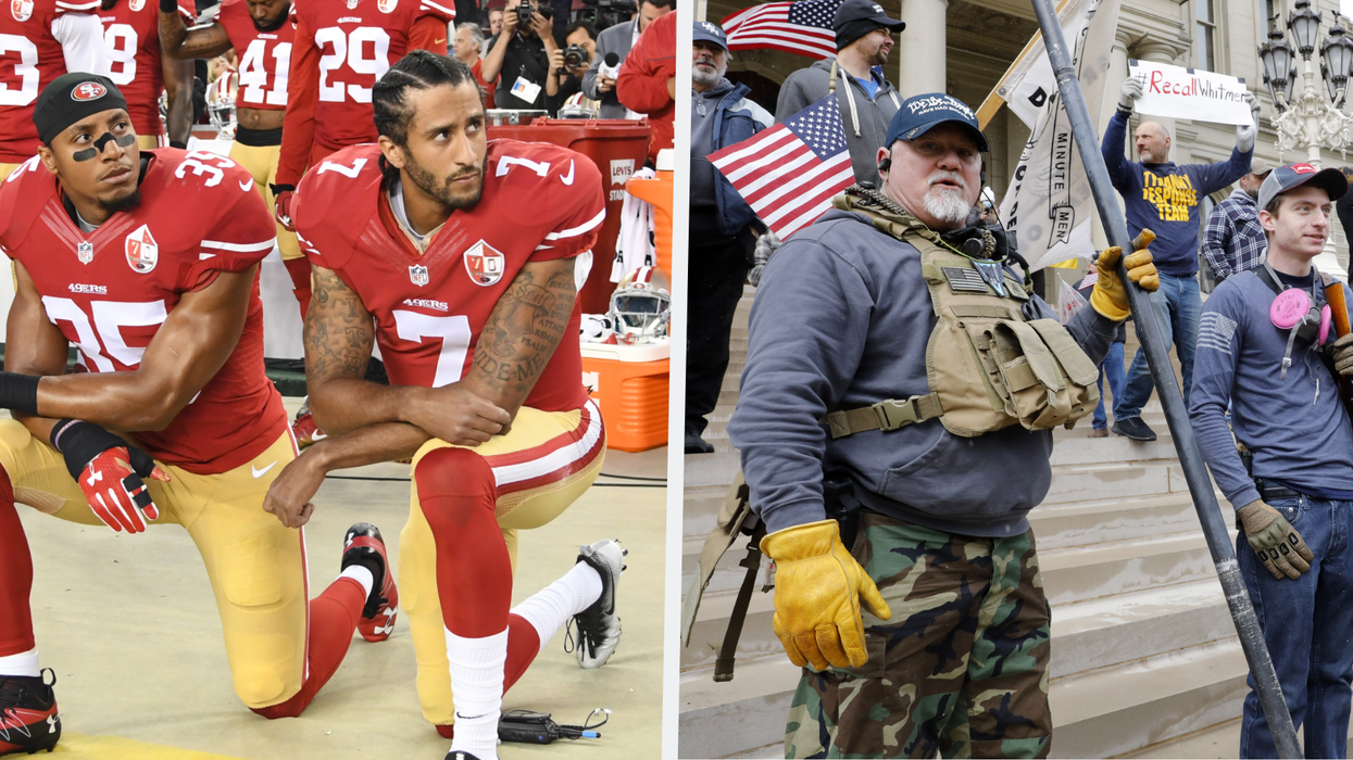 Trump supports one of these protests but not the other. Why could that be?