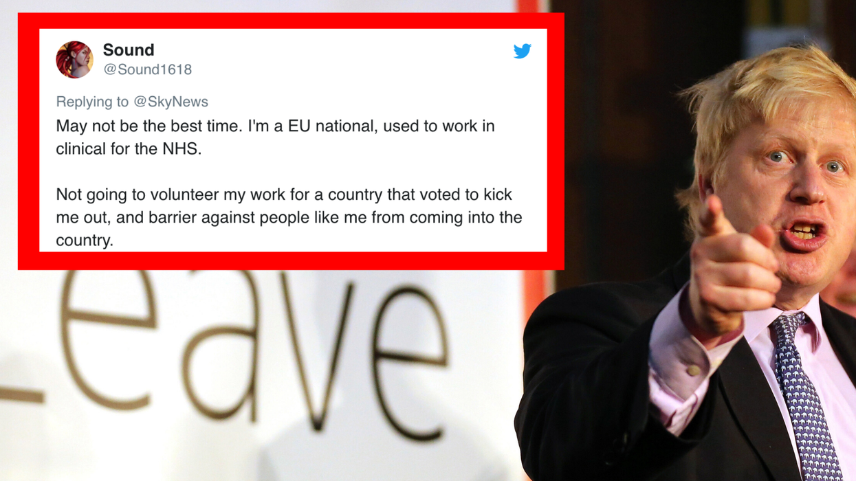 Anger as Tories ask for 250,000 NHS volunteers and people are pointing out the obvious