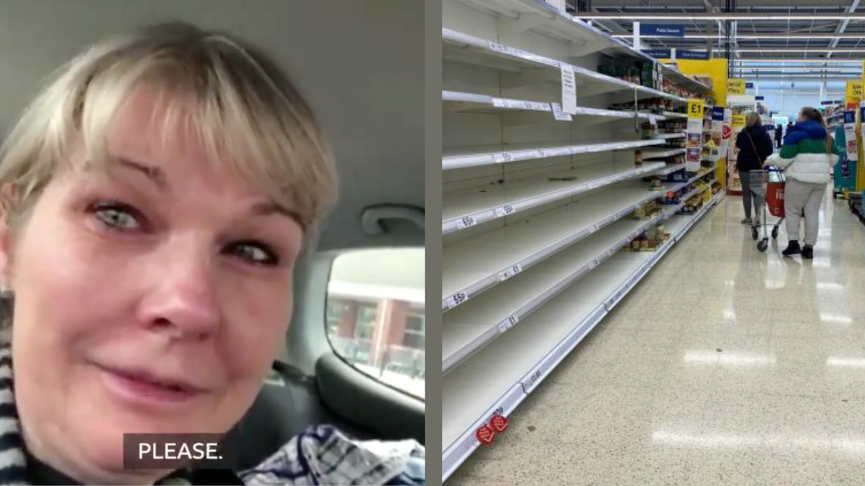 'Stop it. Please': NHS nurse trying to find food posts tearful video begging people to stop raiding supermarkets