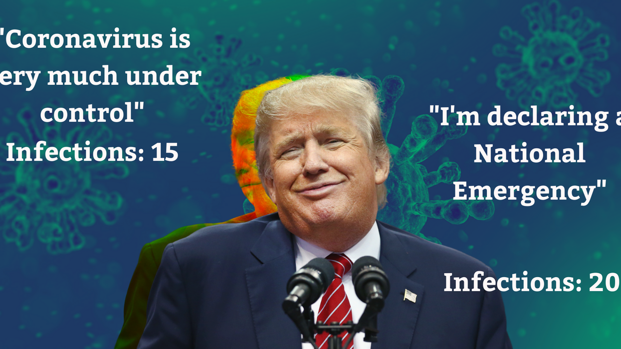 All the ridiculous things Trump has said about coronavirus (and the US infection rate when he said them)
