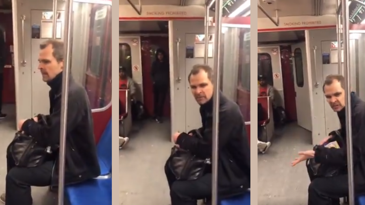 Man filmed screaming Islamophobic abuse at woman on Canadian subway