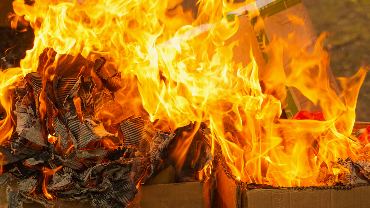 Professor tries to sanitise papers from coronavirus, ends up setting them on fire