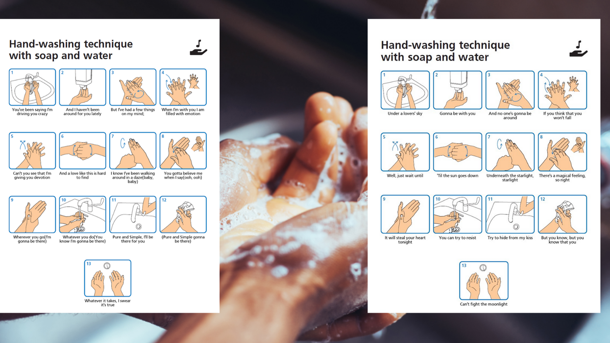 This genius lyric generator turns coronavirus handwashing guidelines into into your favourite songs