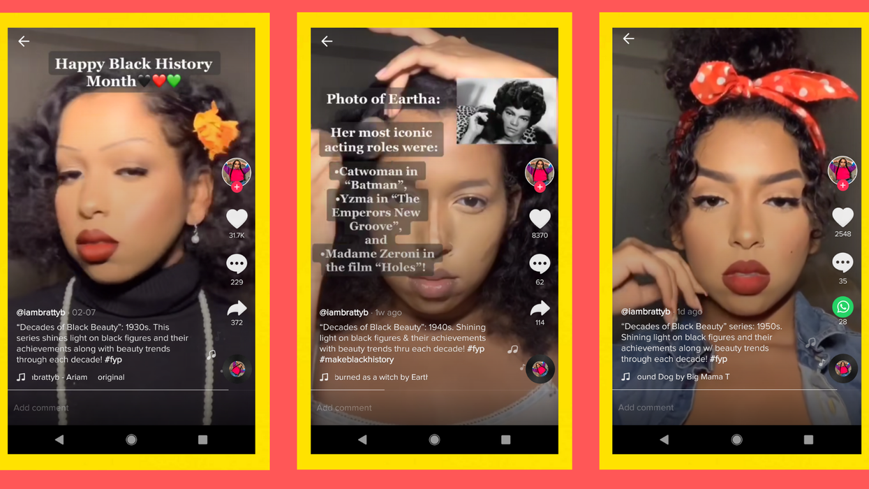 These TikTok make-up tutorials are making an important point about Black History Month