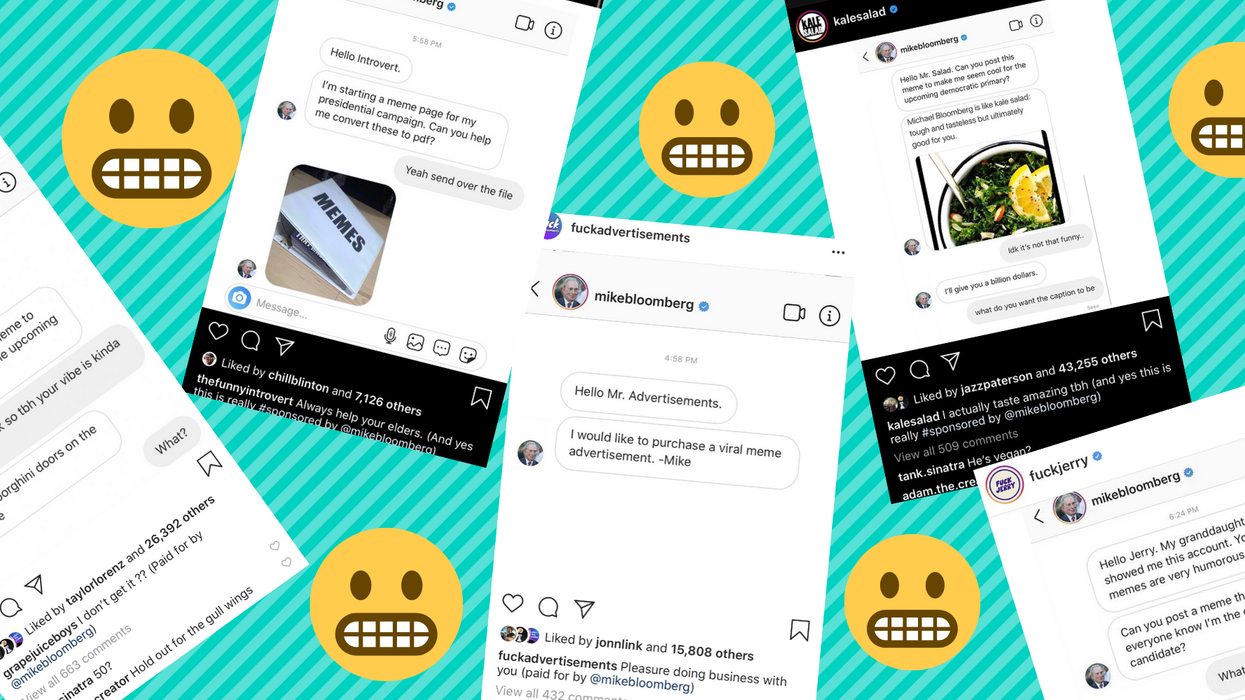 Billionaire Michael Bloomberg is paying influencers to post bizarre memes about how cool he is