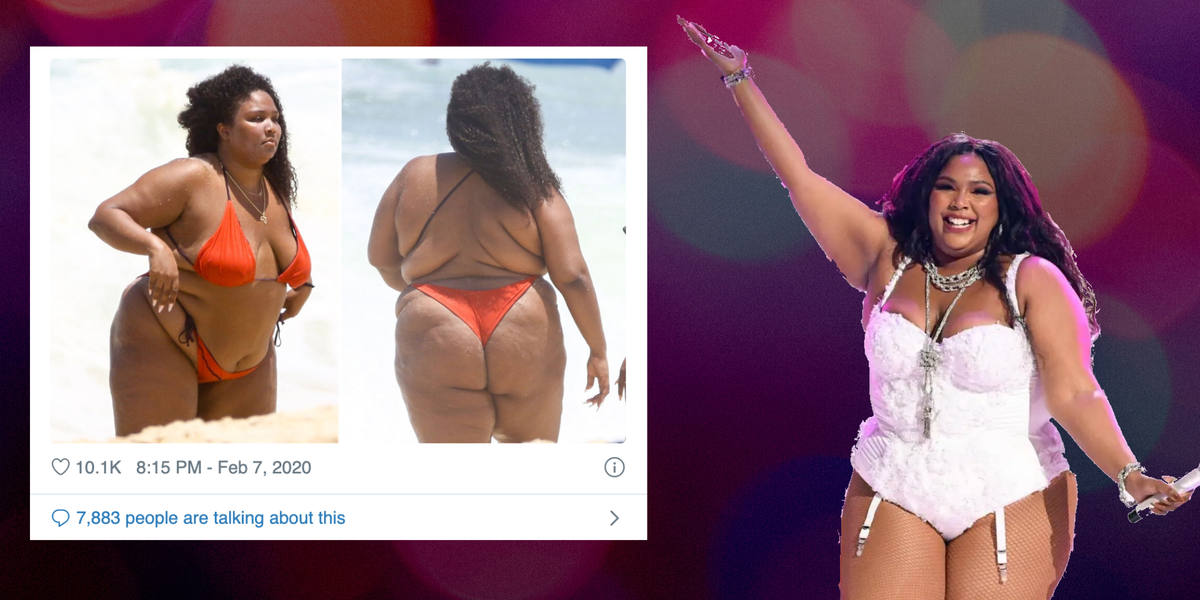Pictures of Lizzo in a bikini spark debate over fat phobia