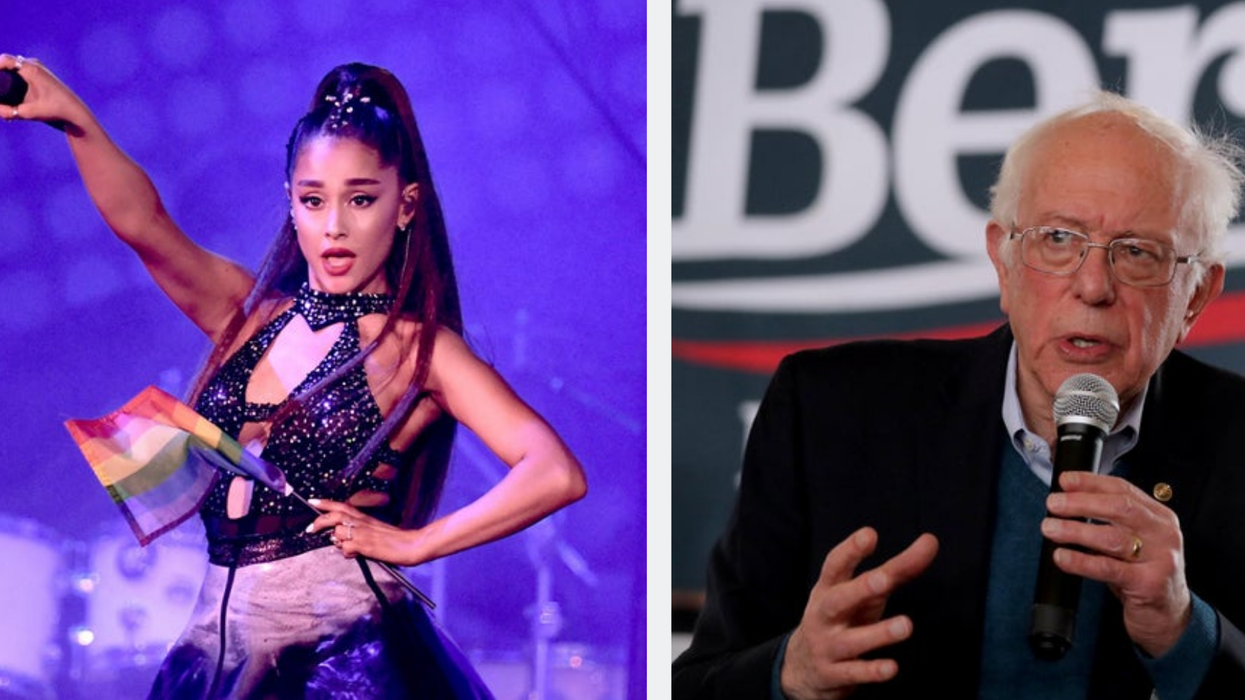 Ariana Grande asked her fans a question and Bernie Sanders had the best reply