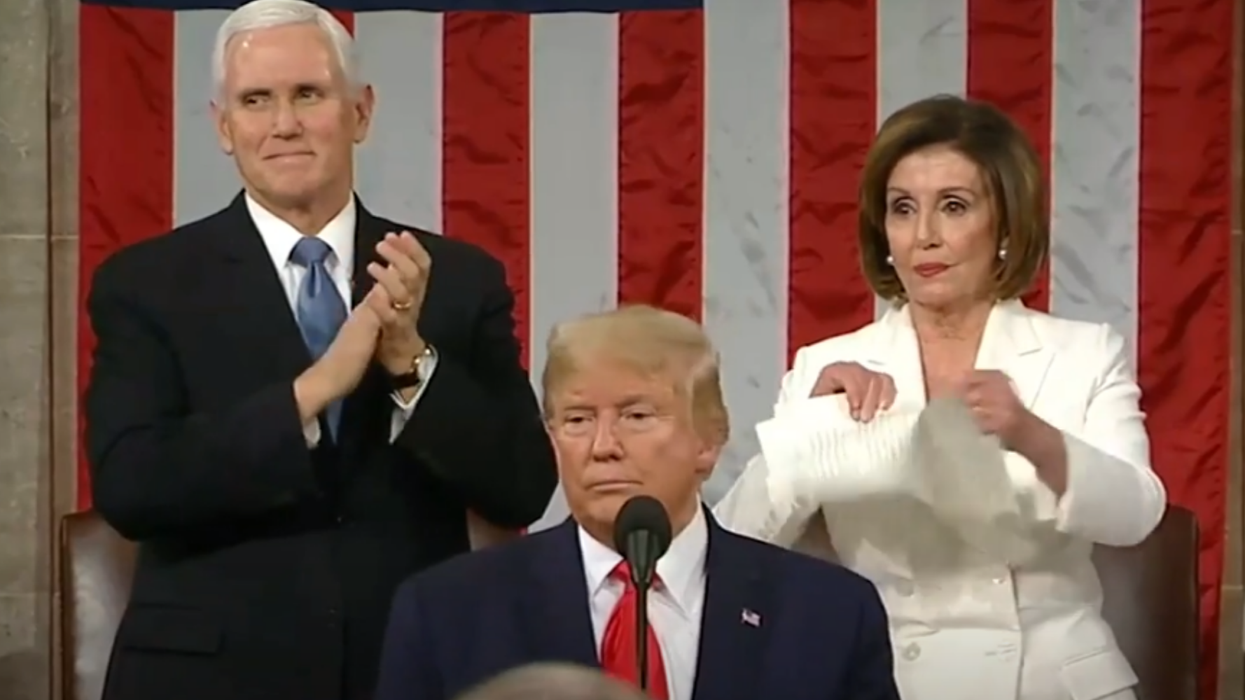 Nancy Pelosi tearing up Trump's State of the Union speech just broke the internet