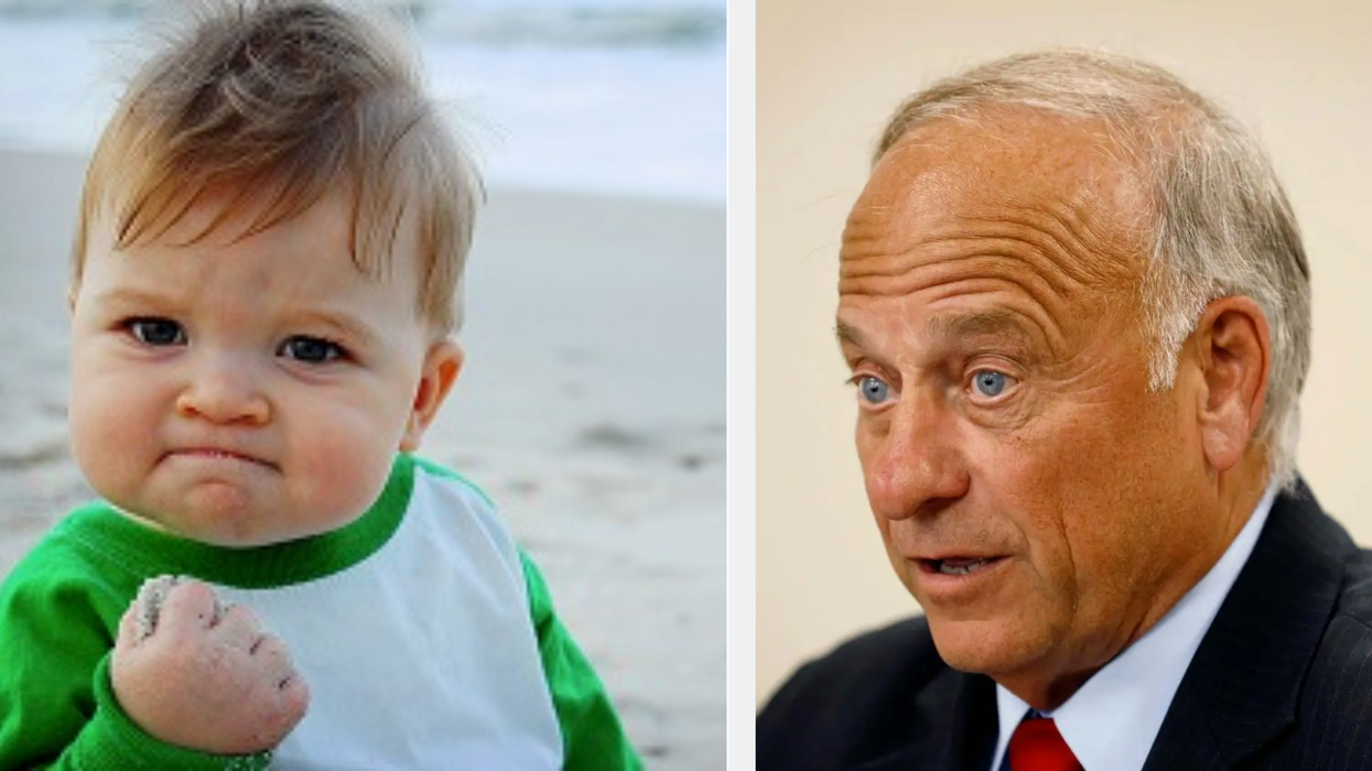 This white nationalist Republican is using the Success Kid meme and the child's mother is having none of it