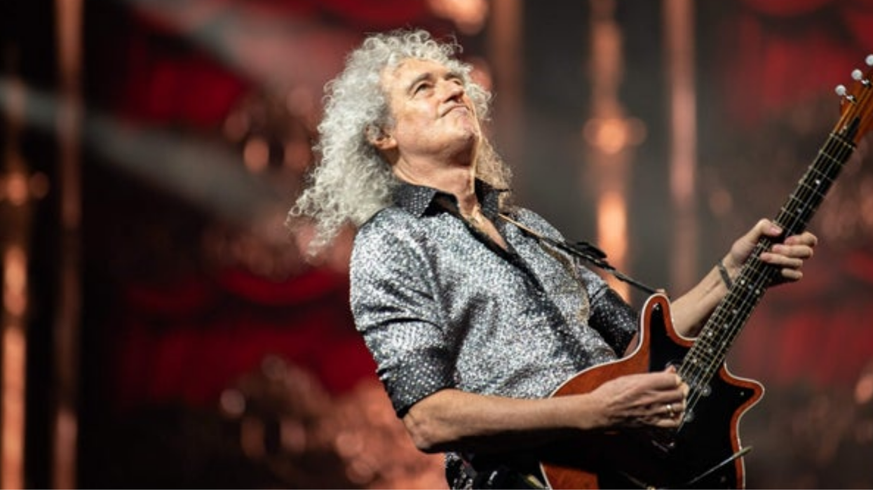 Brian May has inexplicably released a range of sports bras