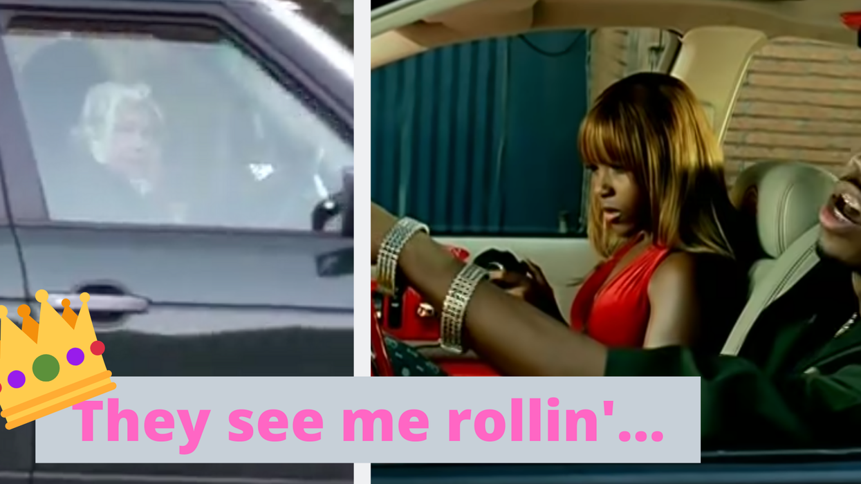 People have noticed the Queen was driving herself around with no seatbelt and the jokes are endless