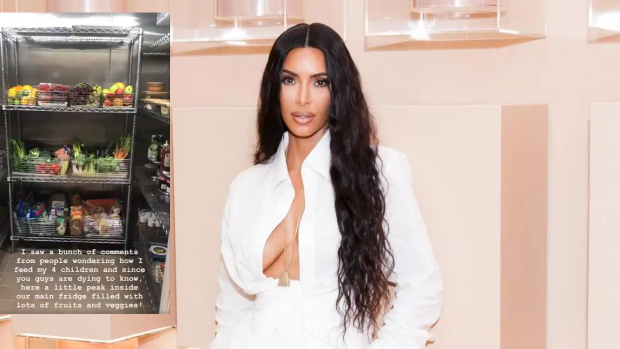 Kim Kardashian has posted a video of her giant fridge and it's absolutely absurd