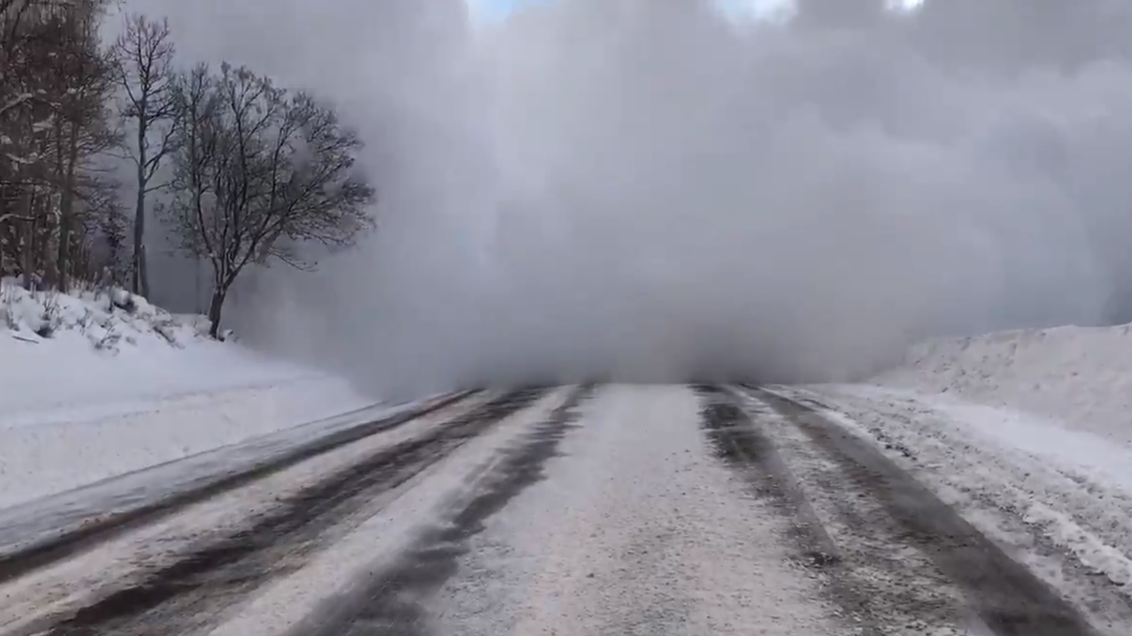 People can't decide whether this video of a human-made avalanche is terrifying or beautiful