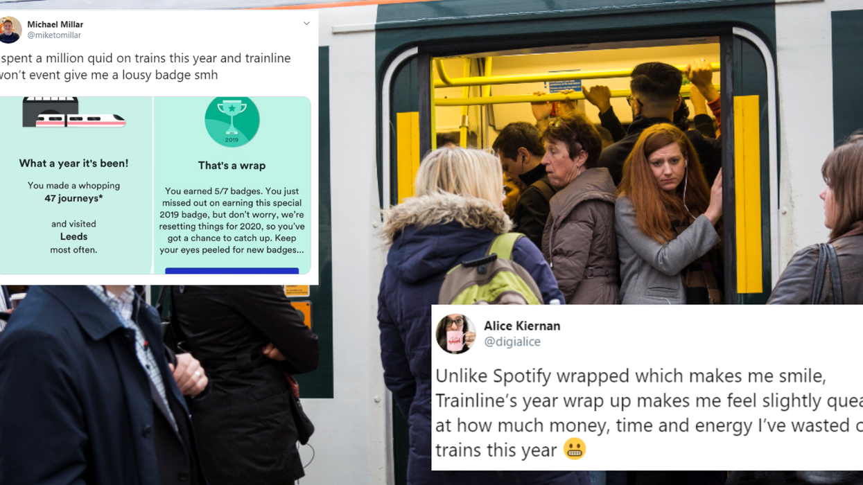 Commuters are not impressed by this train company’s attempt at an end of year message