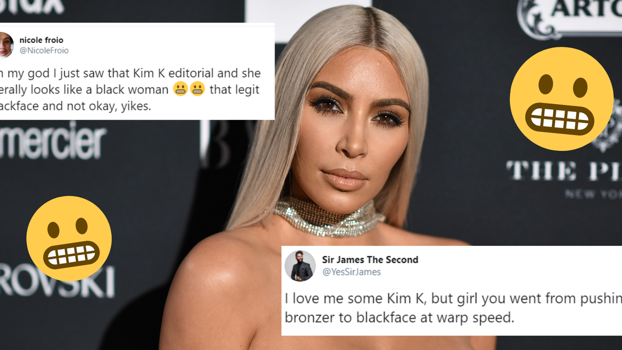Kim Kardashian gives bizarre excuse after being accused of blackface again