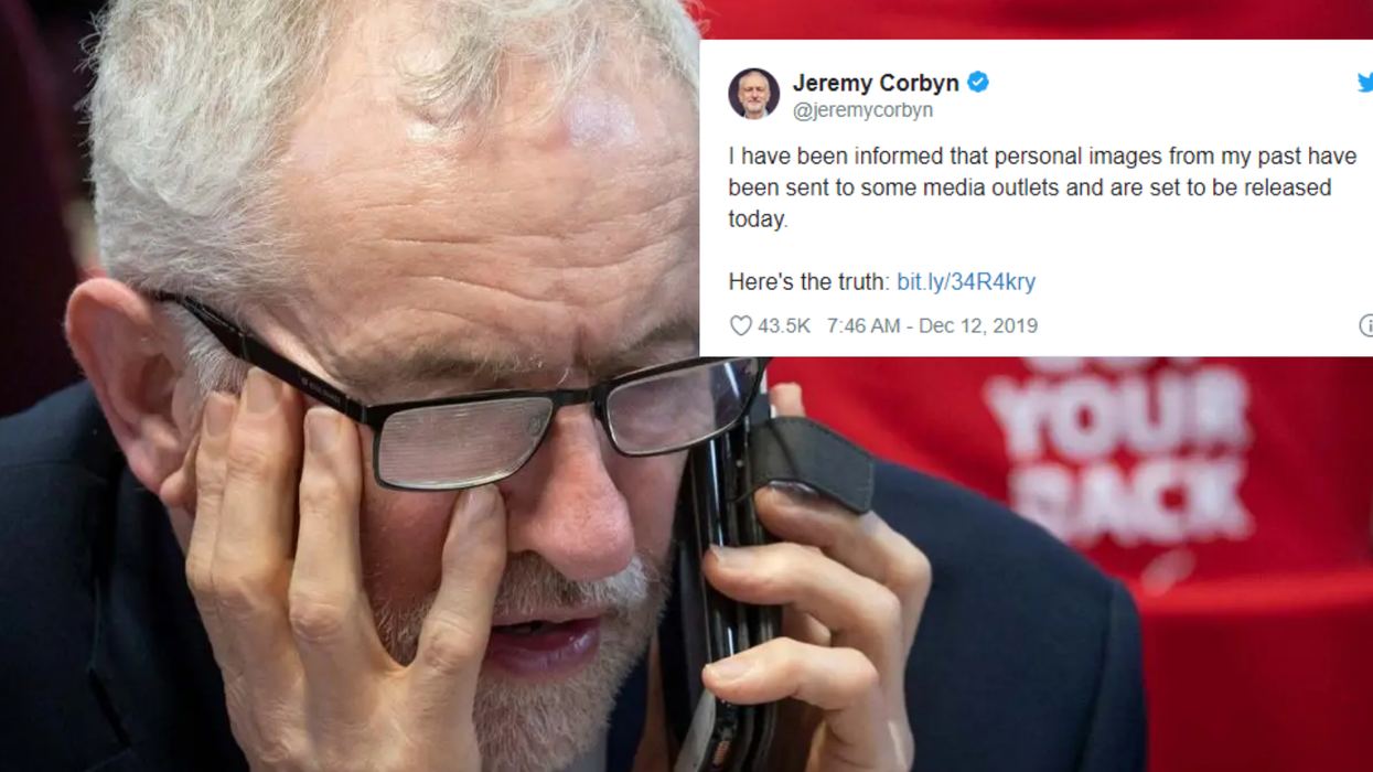 Jeremy Corbyn just tweeted about 'images from his past' being leaked – here's what's really going down