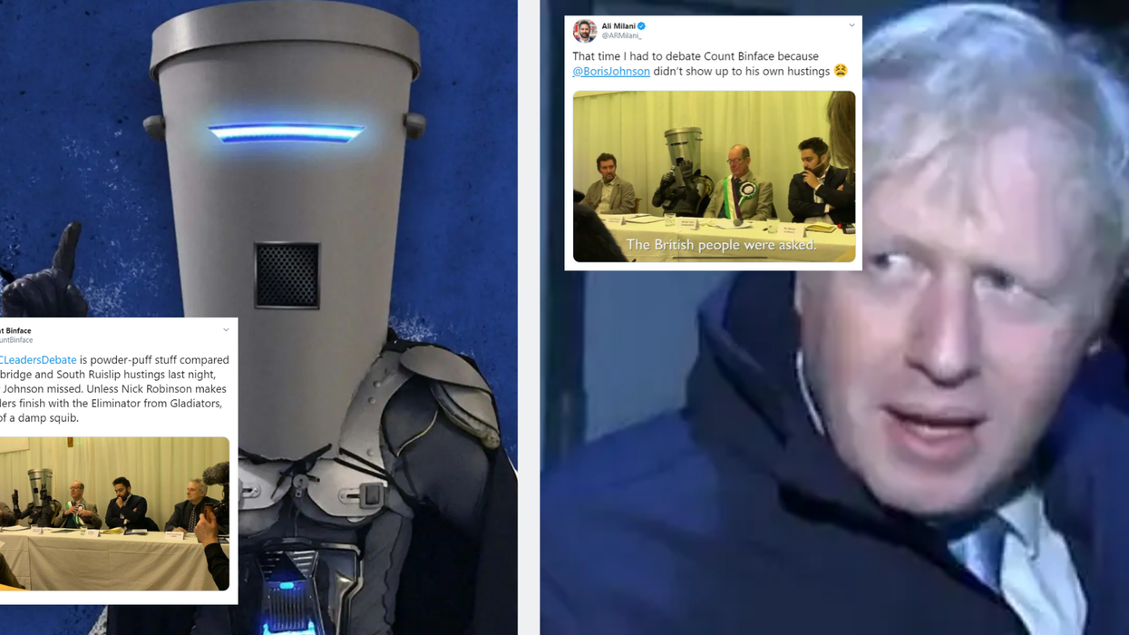 Boris Johnson didn’t turn up to his own hustings… But Count Binface did