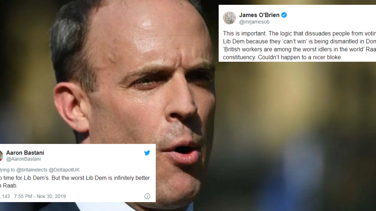Dominic Raab could lose his seat to the Lib Dems and even Corbynites are delighted