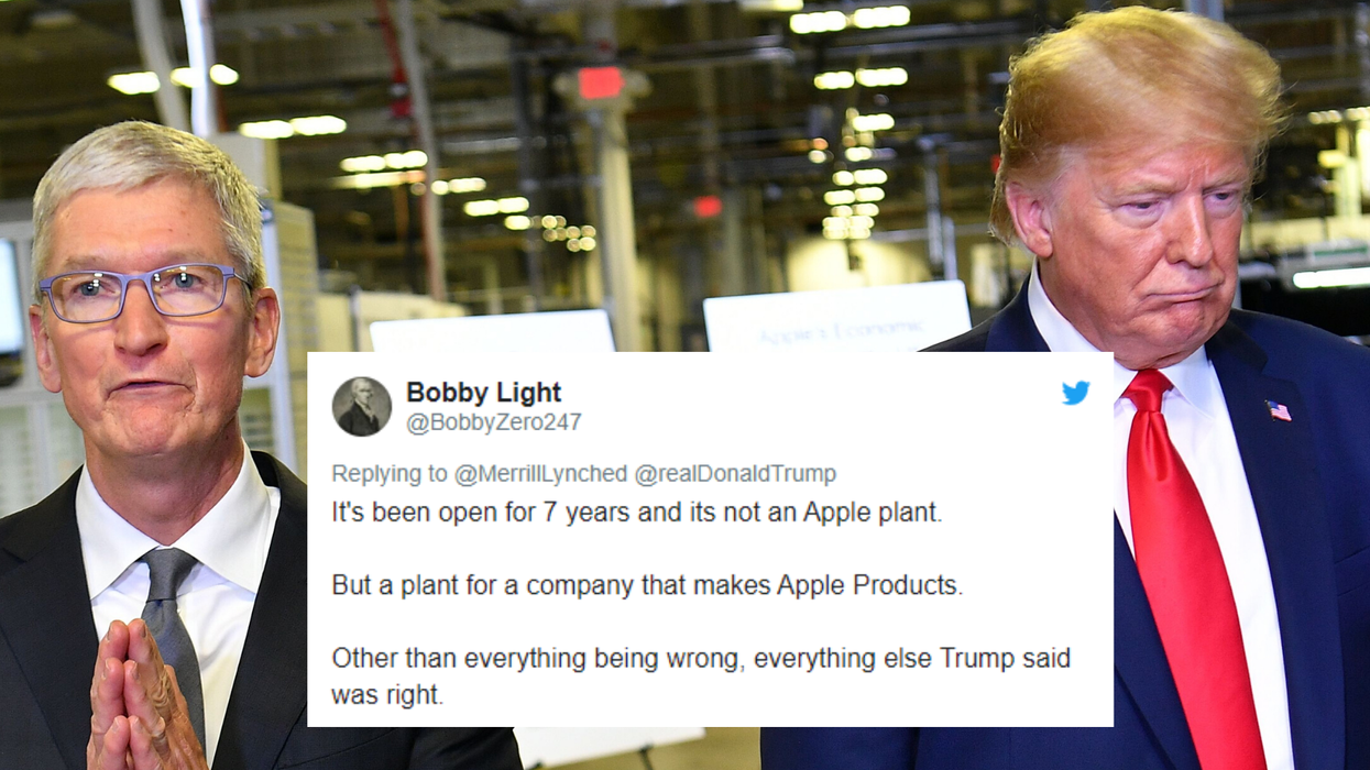 Trump takes credit for opening 'new Apple factory’ that’s been open since Obama was president