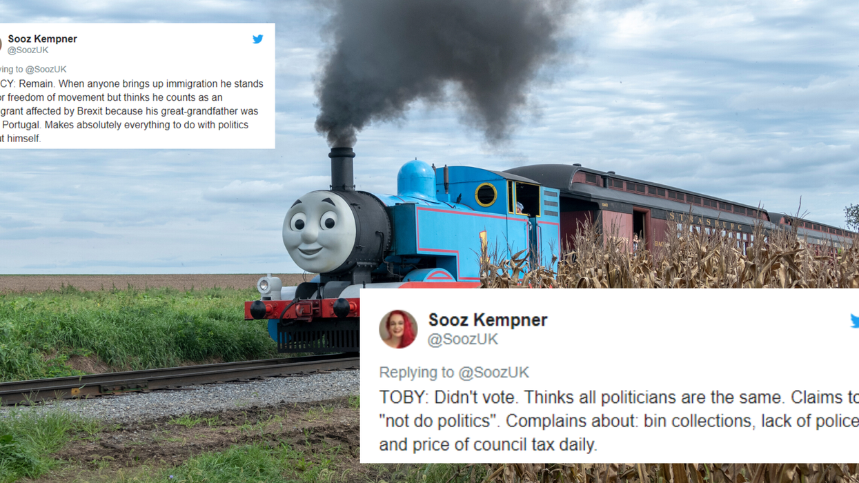 Thomas The Tank Engine characters reimagined as Leavers and Remainers is oddly brilliant
