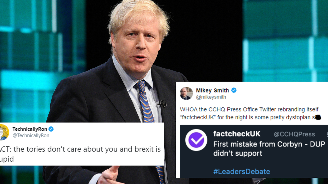 Tories called out for misleading public after sneaky ‘factcheckuk’ rebrand during election debate