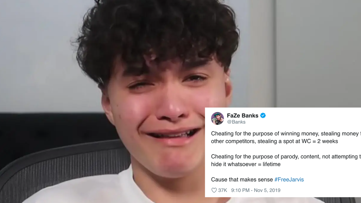 YouTuber FaZe Banks defends Fortnite player Jarvis Kaye over lifetime ban for cheating