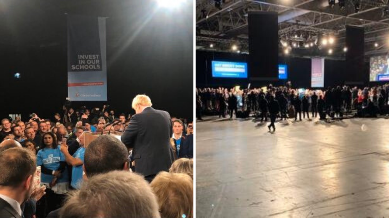 It turns out Boris Johnson's campaign launch wasn't as big as it looked on TV