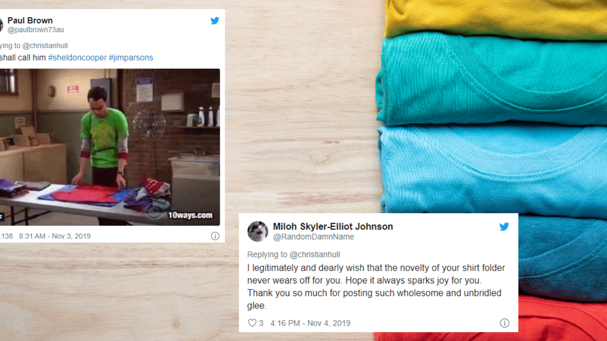 This man's viral T-shirt folding hack will change your life