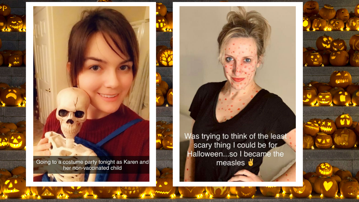 An anti-vaxxer mocked measles with her Halloween costume and it backfired badly