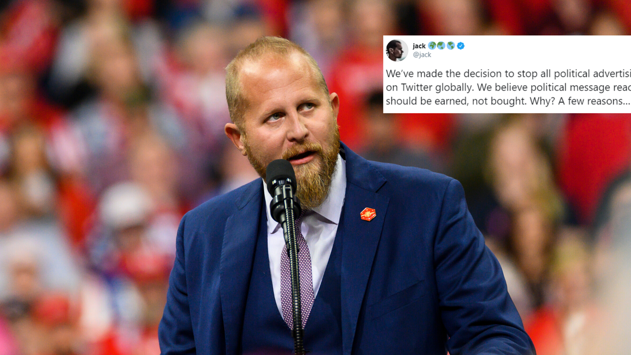 Twitter bans all political advertising and Trump's campaign manager is furious
