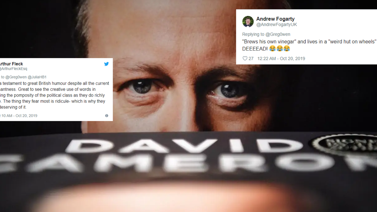 Someone has added fake covers to David Cameron's book and it's grade-A trolling