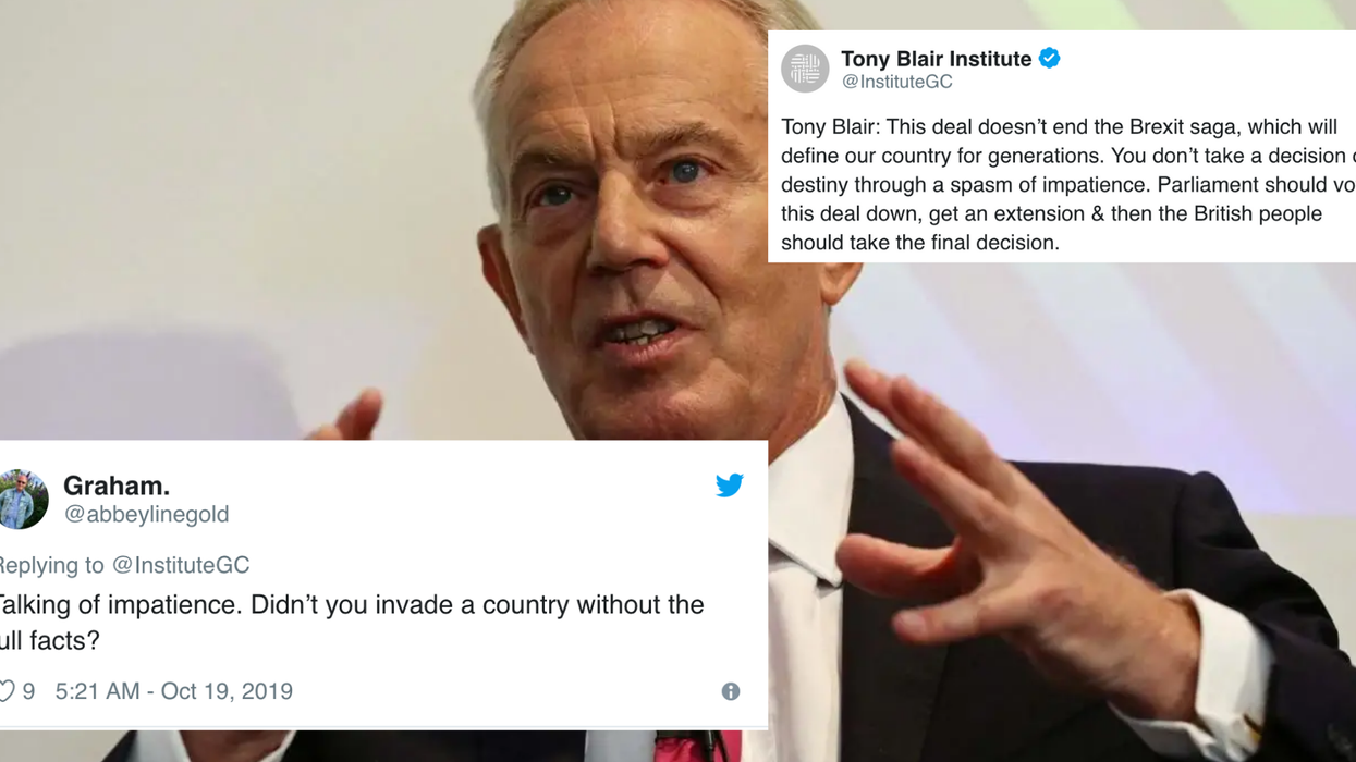 Tony Blair is calling for a second referendum and even Remainers think he should stay out of it
