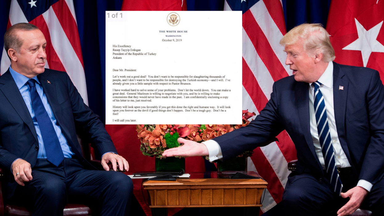 Historian perfectly explains why Trump's letter to Erdogan is so concerning