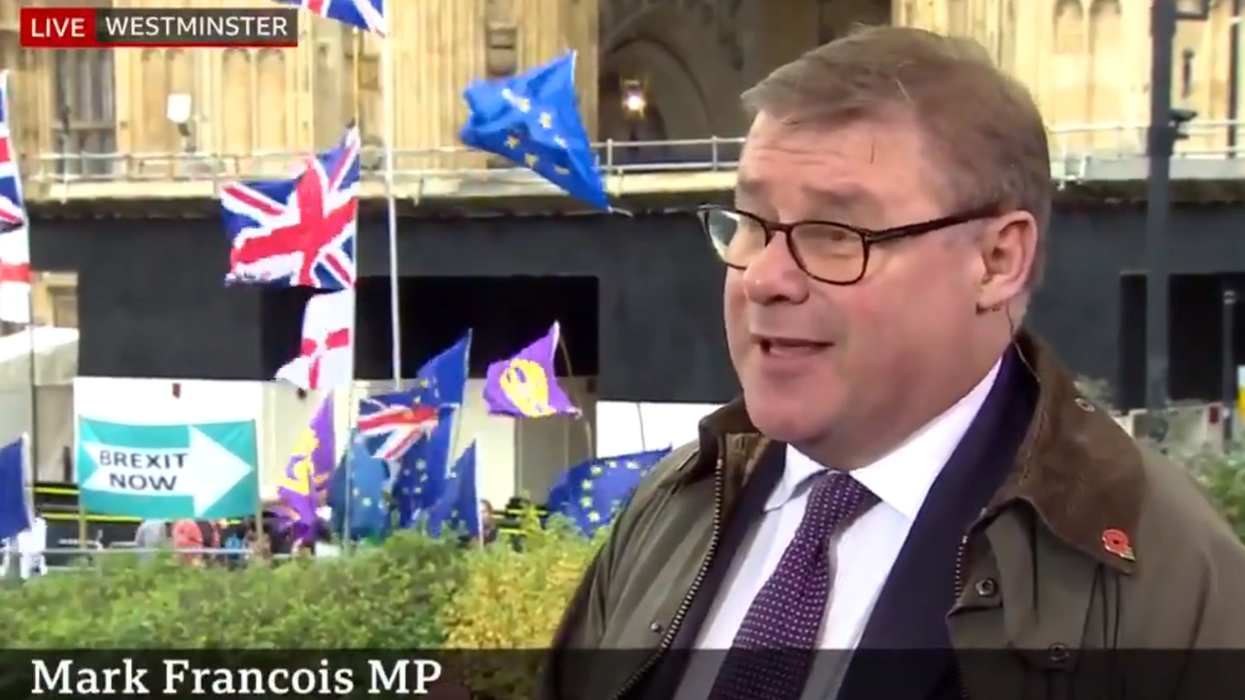 Tory Brexiteer Mark Francois mercilessly heckled by Remain campaigner on live TV
