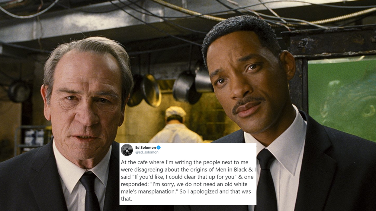Men in Black writer told not to mansplain after trying to explain Men in Black